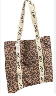 Ann Taylor “Love Loft Canvas” Shopping Travel Tote Bag